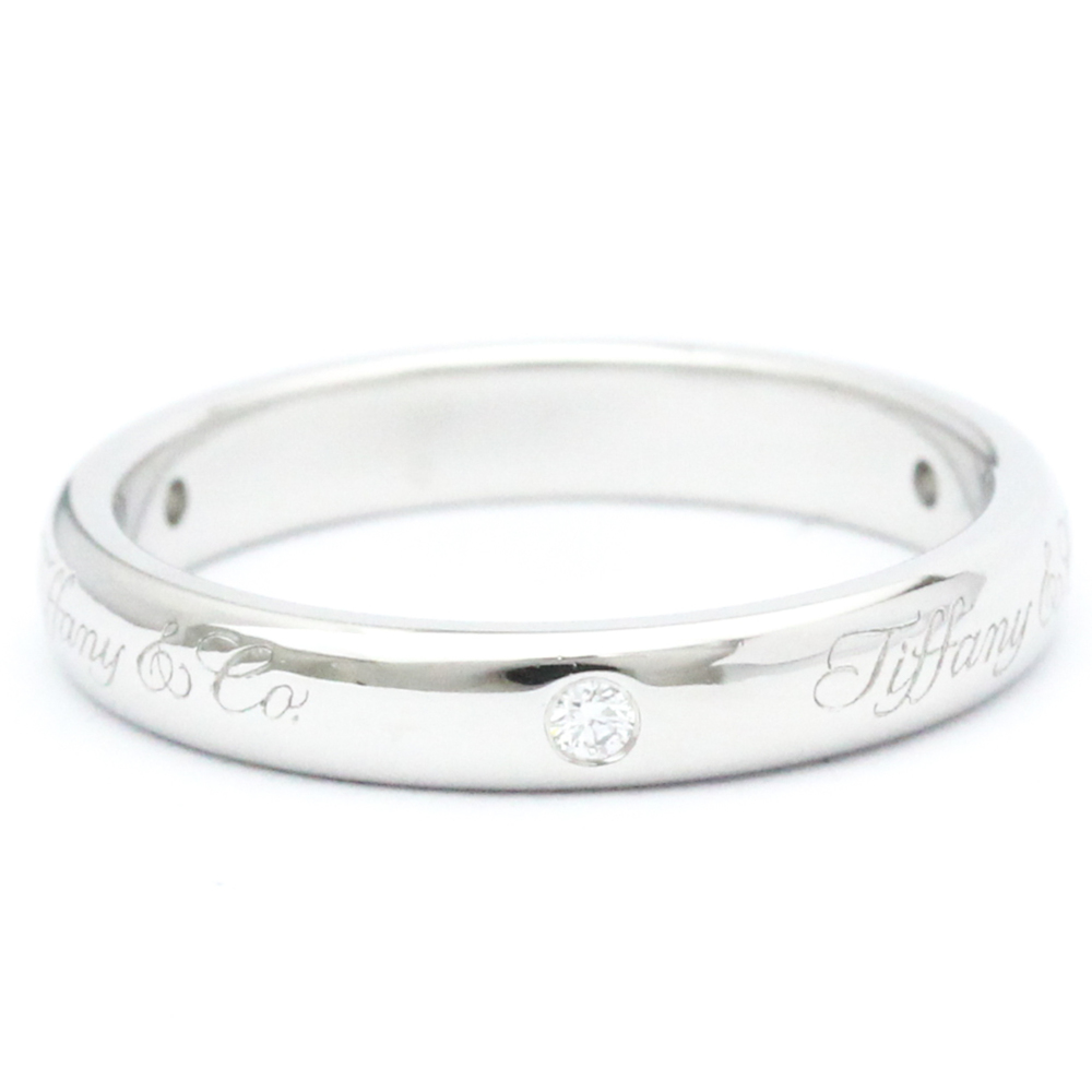 Tiffany Notes 3PD Ring Platinum Fashion Diamond Band Ring Silver - Picture 4 of 9